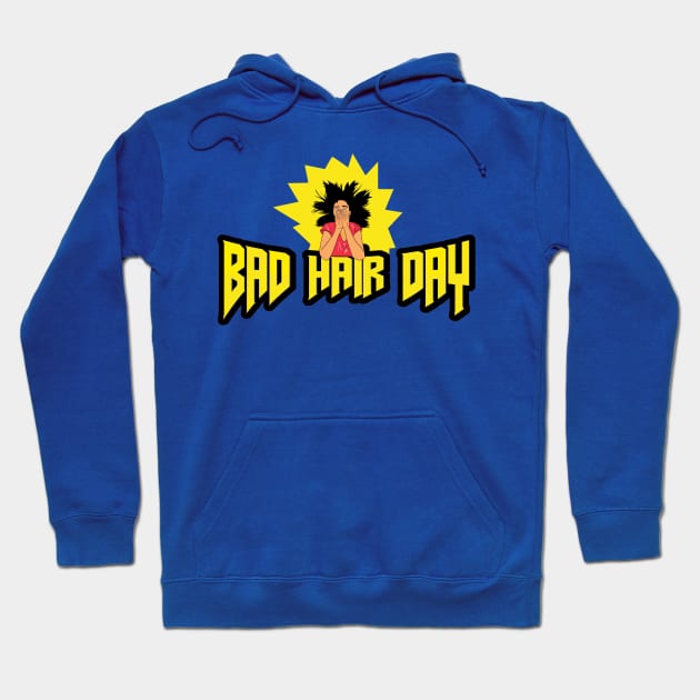 Bad Hair Day Hoodie by BishBashBosh